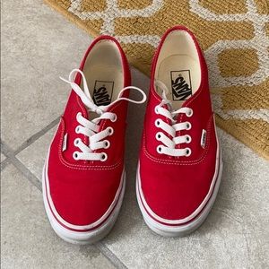 Red classic Vans